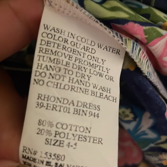 ELEANOR ROSE French Roses Flowy Spring Dress- Size 4-5 - Picture 6 of 6